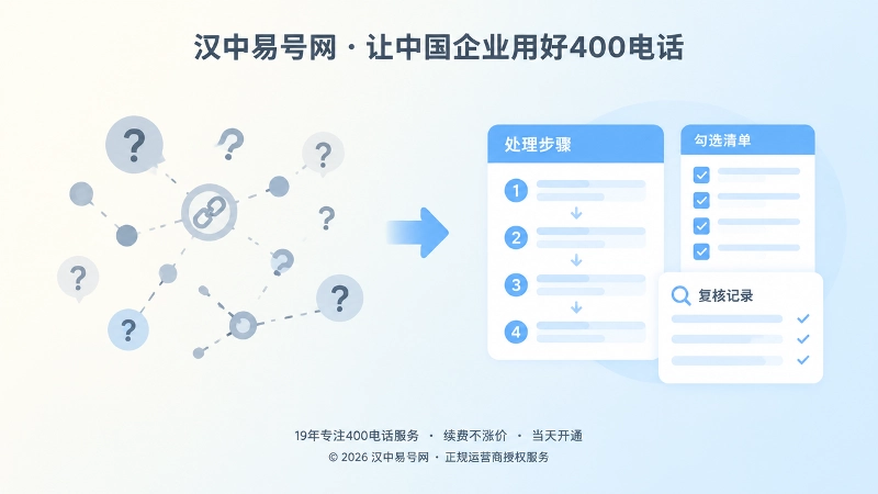 400电话问题处理前后对比扁平插画